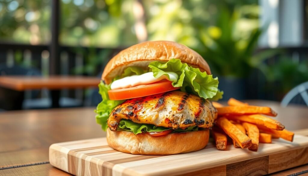 grilled chicken burger grilled chicken burger
